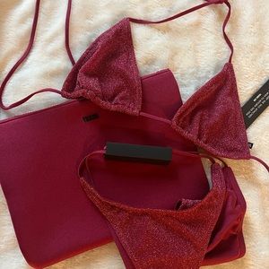 TRIANGL BRAND NEW sparkling red bikini- tags still on
